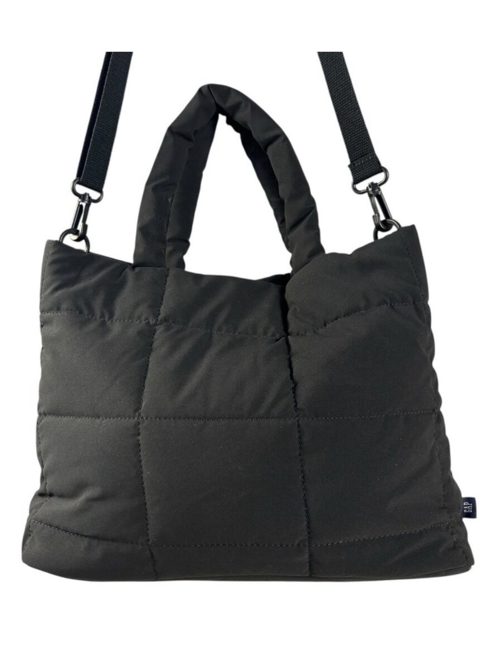 NWT GAP Puffer Nylon Bag Black Shoulder Strap NWT Adjustable